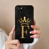 Для Apple iPhone 7 8 6 Plus 11 12 Pro Max Mini X XR SE XS Чехлы для телефонов Модные узоры с буквами короны Жидкий силиконовый противоскользящий корпус для Apple Shell