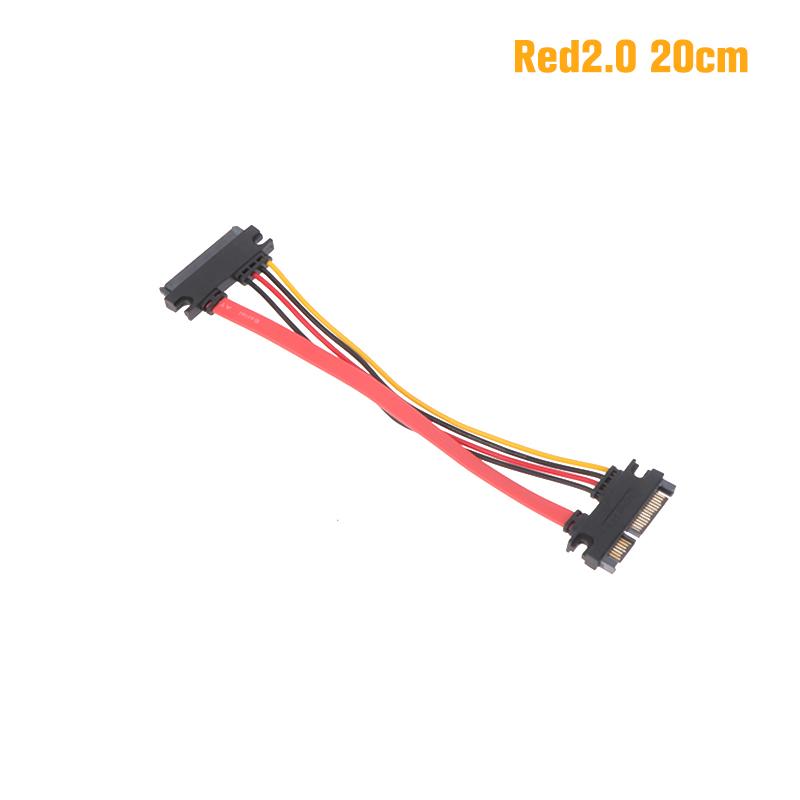 Sata 22 Pin Male To Female Sata Extension Cable SATA 22 Pin Male To Female 7+15 Pin Sata Data Power Combo Cable Hard Disk