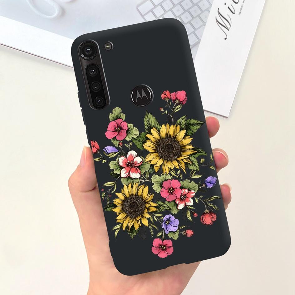 For Motorola Moto G8 Power Case XT2041-1 XT2041-3 Cover Fashion Marble Flower Soft Slim Phone Funda For Moto G 8 G8 Power Bumper