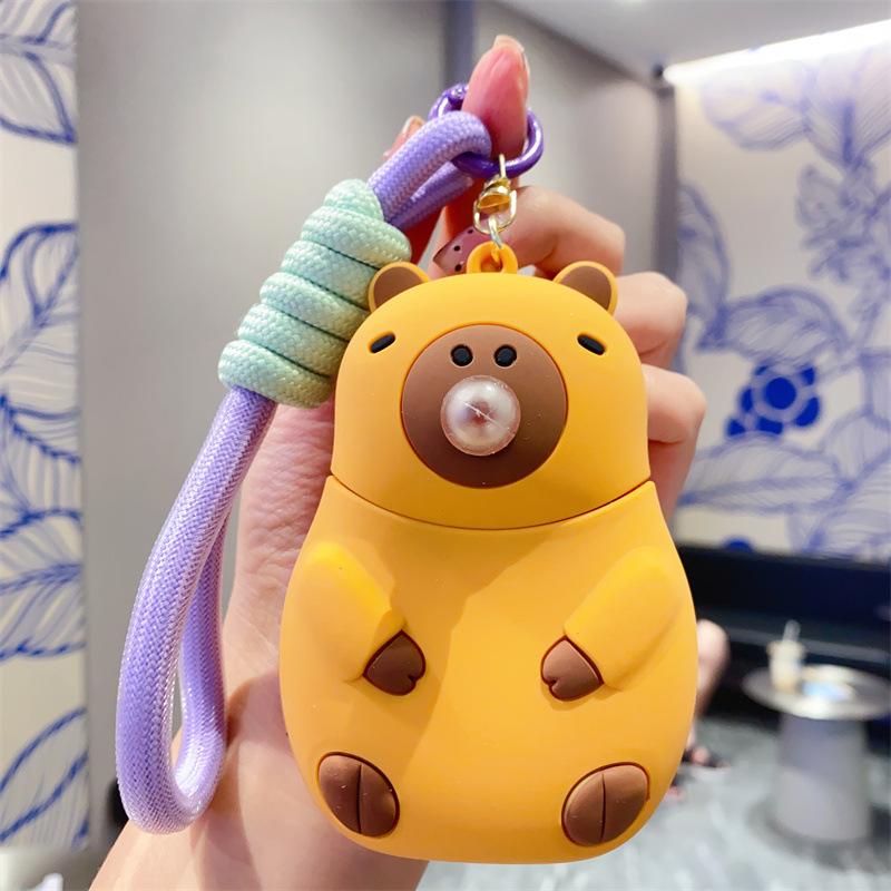 Креативный мультяшный Капибара Capybara Jun Брелок Кукла Мальчики и Девочки Милый Подвеска на Сумку Маленький Подарок