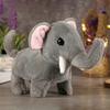 Детская электрическая плюшевая игрушка в виде животного, ходящая, виляющая хвостом, интерактивный слон, овца, корова, панда, плюшевая игрушка, развивающая игрушка-симулятор животного для малышей