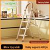 Многофункциональная телескопическая А-образная лестница из углеродистой стали двойного назначения и складная комнатная вешалка для одежды
