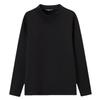 TonLion Men's Minimalist Stand-Collar Long Sleeve T-Shirt