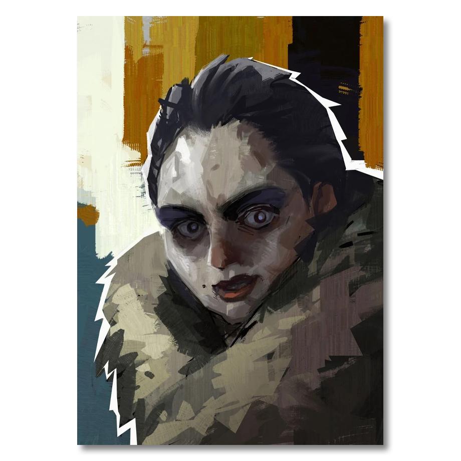 Персонажи игр Disco elysium, абстрактные портреты, картины на холсте, постеры и принты, настенные картины для гостиной, домашний декор