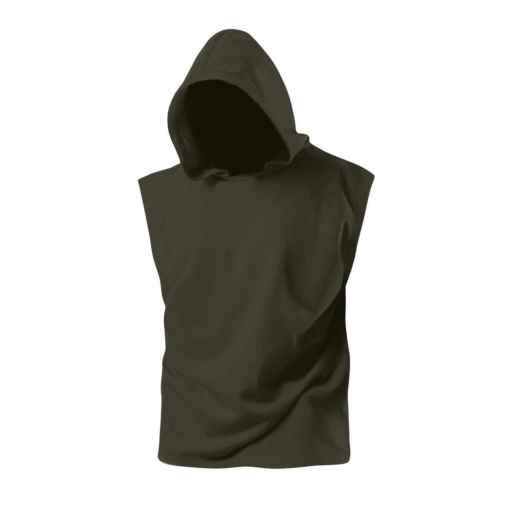 Мужской спортивный жилет без рукавов, дышащая тонкая толстовка без рукавов