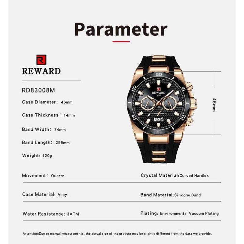 Chronograph Quartz Watch for Men Luxury Big Dial Military Sport Wristwatch Waterproof Silicone Strap Male Clock