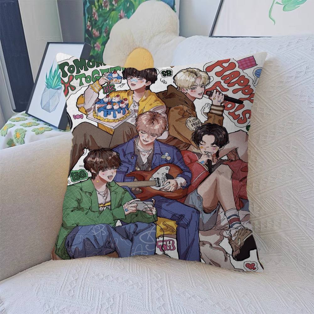 Kpop TTomorrow X TTogether TXT pillow cover sofa cushion cover home room decoration children gift