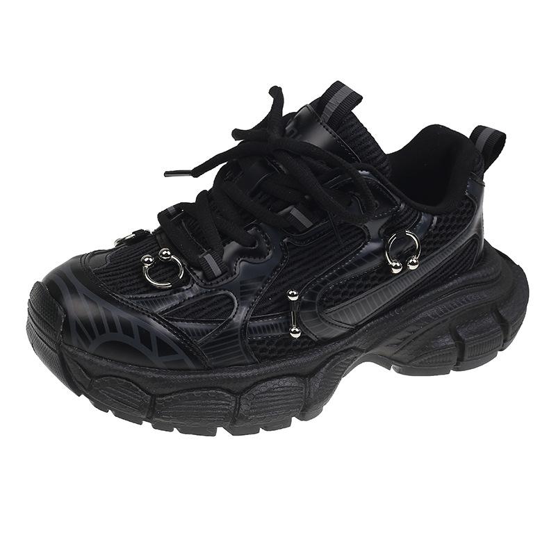 Shoes Women's Spring New Thick-soled Versatile Breathable Polish Household Casual Sports Shoes Running Shoes Tide