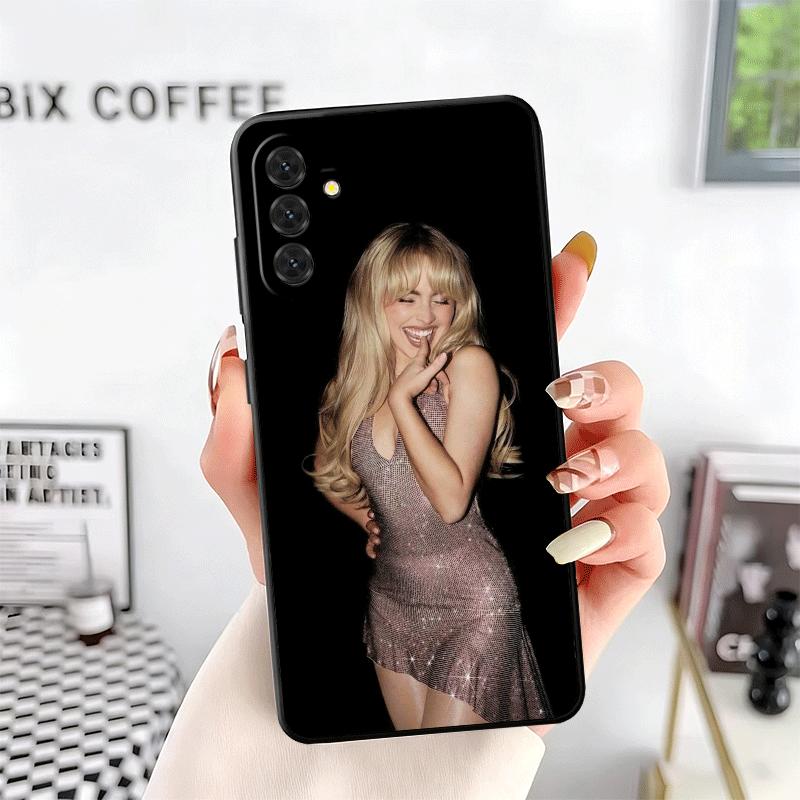 CR66 S-Sabrina C-Carpenter Мягкий чехол для телефона для Samsung A17 A37 A57 A16 A26 A36 A56 A15 A25 A35 A55 A14 A24 A34 A54 A13 A23 A33 A