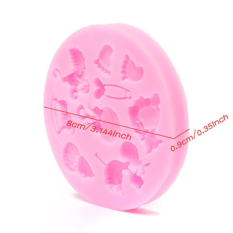 Силиконовая форма для детского душа, форма для помадки, торта, шоколадная выпечка, сахарный декор, MEIfang