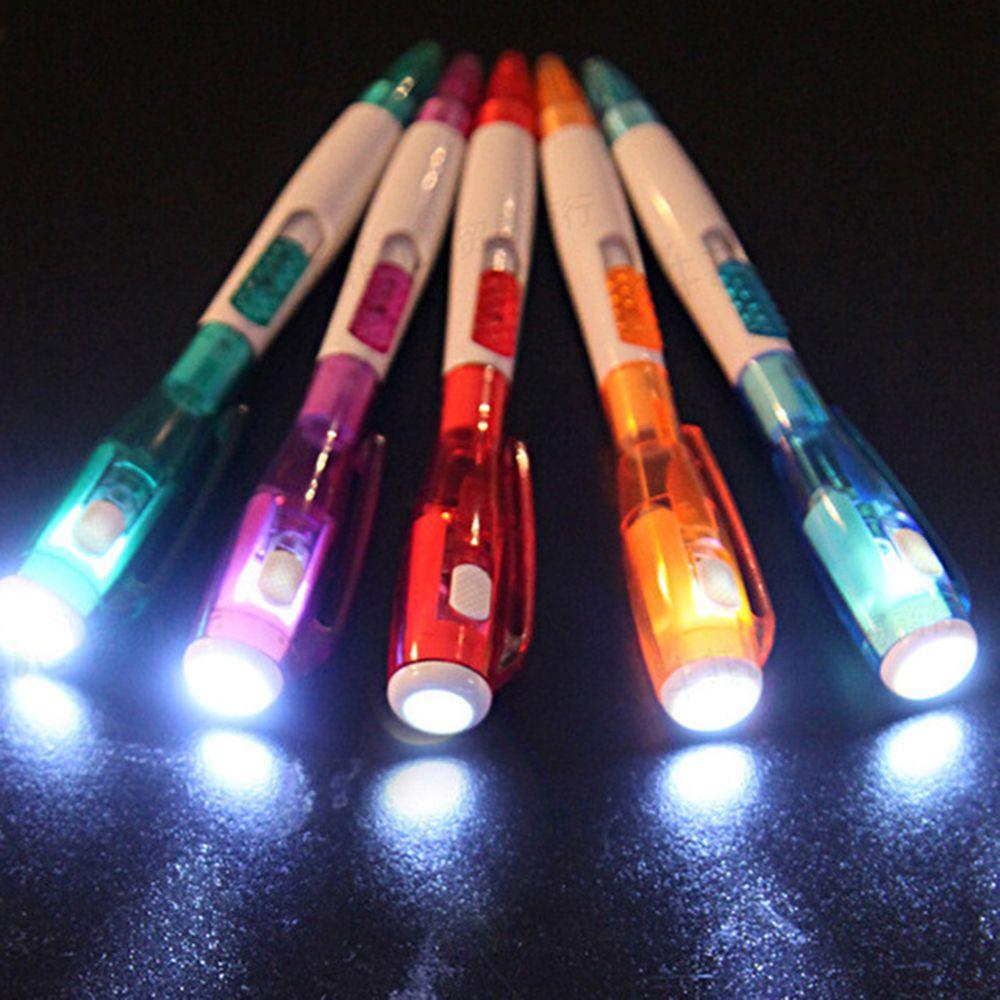 Novelty Stationery Illumination With Light LED Light Flashlight Pen Ballpoint Pen Ball Pens
