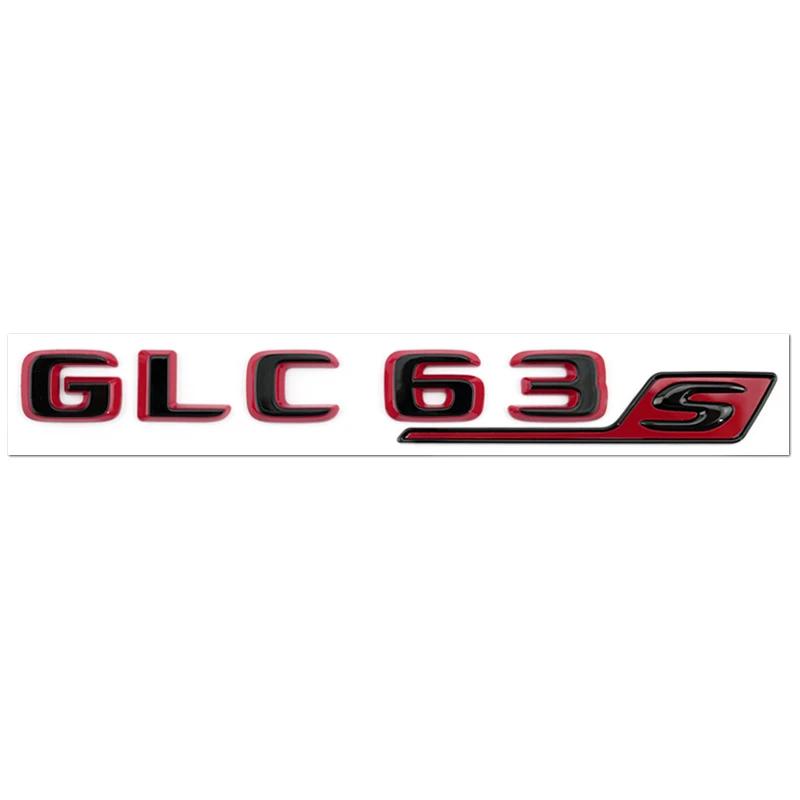 Suitable for Mercedes Benz rear letter sticker C63S GT63S S63LGLE53 SL63S modification W205 W206 C190 X290 W167 black red versi WD1