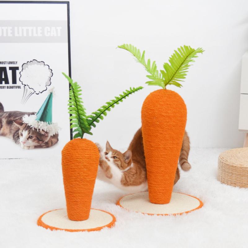 Игрушка для кошек в форме моркови, каретка для лазанья для кошек, доска для захвата кошек