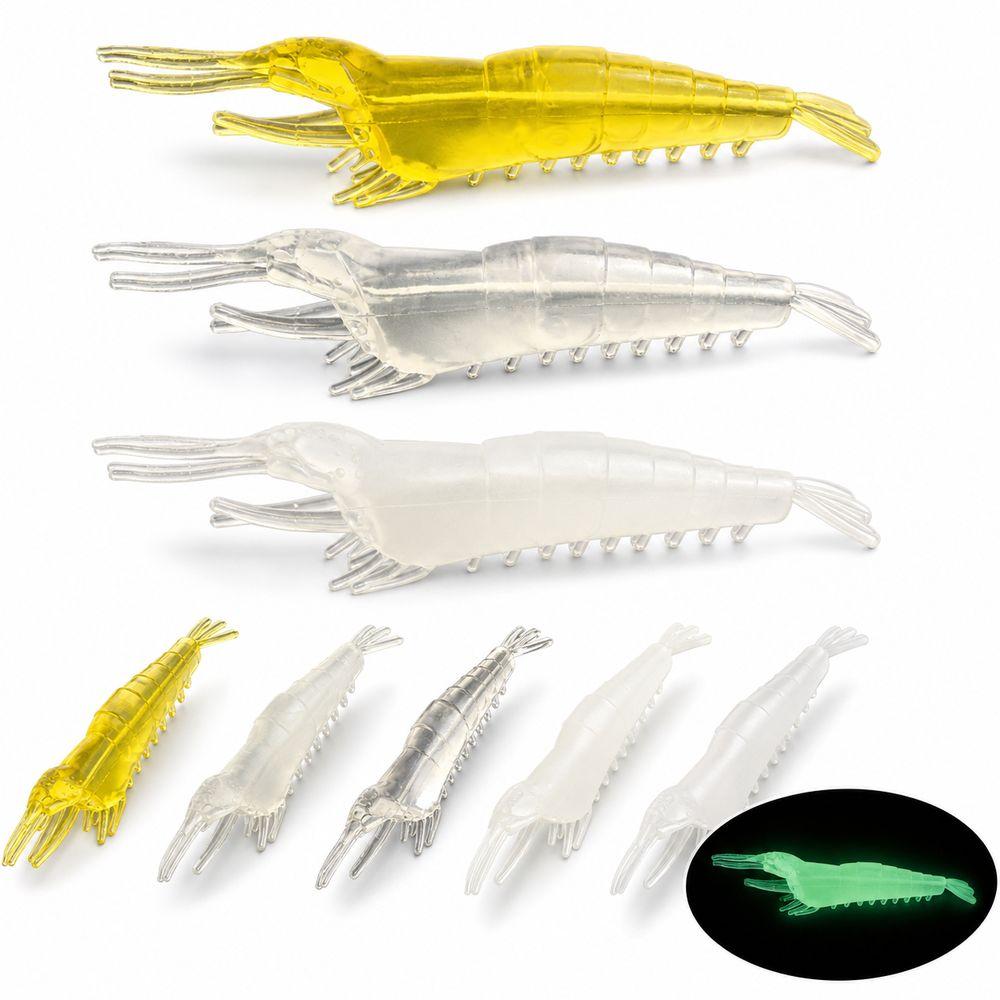 5pcs/Set 3.5g/8.5cm Artificial Shrimp Bait PVC Soft Shrimp Lure  Fishing Accessories