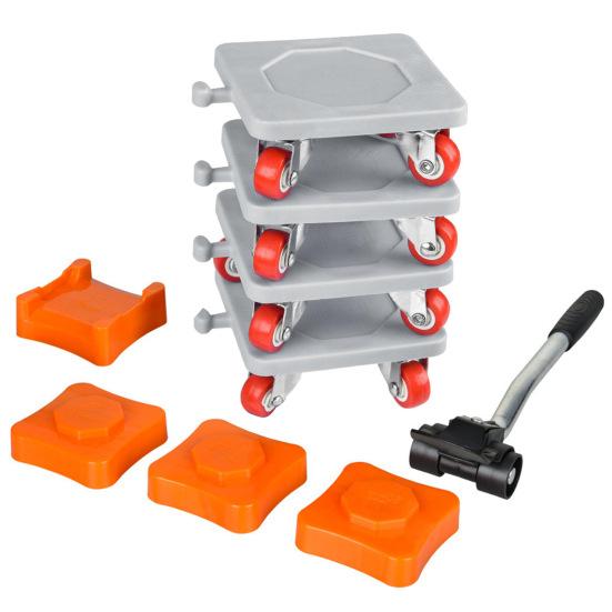 Набор инструментов для подъема мебели Грузоподъемность 500 кг Легко устанавливаемый слайдер для бытовой техники Подъемная подкладка