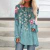 Flower Plants 3d Print T-shirts Women Fashion T-shirt Long Sleeve Tops Tees Floral T Shirt Casual Long Tunic Top Simple Harajuku