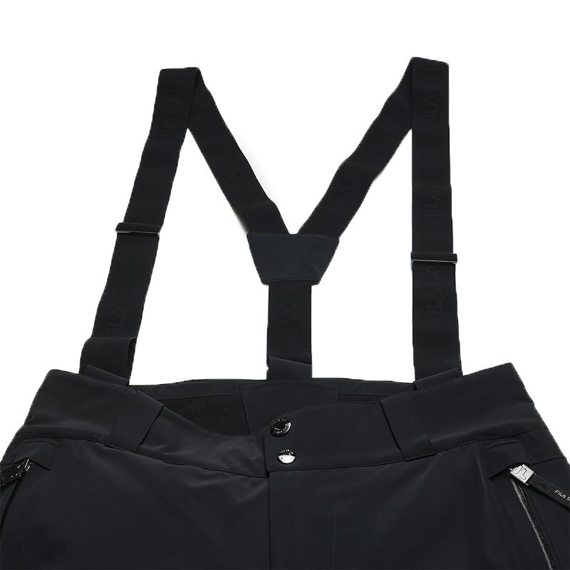 Fila Лыжная серия Простая личность Теплый Водонепроницаемый Ветрозащитный Удобный Комбинезон Лыжные штаны Мужские штаны Черный A11M546902FBK