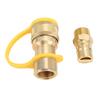 3pcs Gas Quick Connect Fittings Brass 1 2in Gas Quick Connect Adapter Kit for Rv Trailer Van