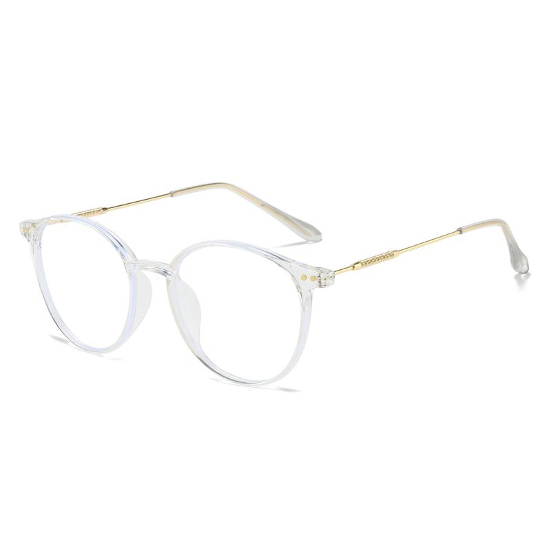 0 -0.5 -0.75 To -4.0 Women Men TR90 Oval Prescription Glasses With Cylinder Literary Nearsighted Glasses For Students Look Far