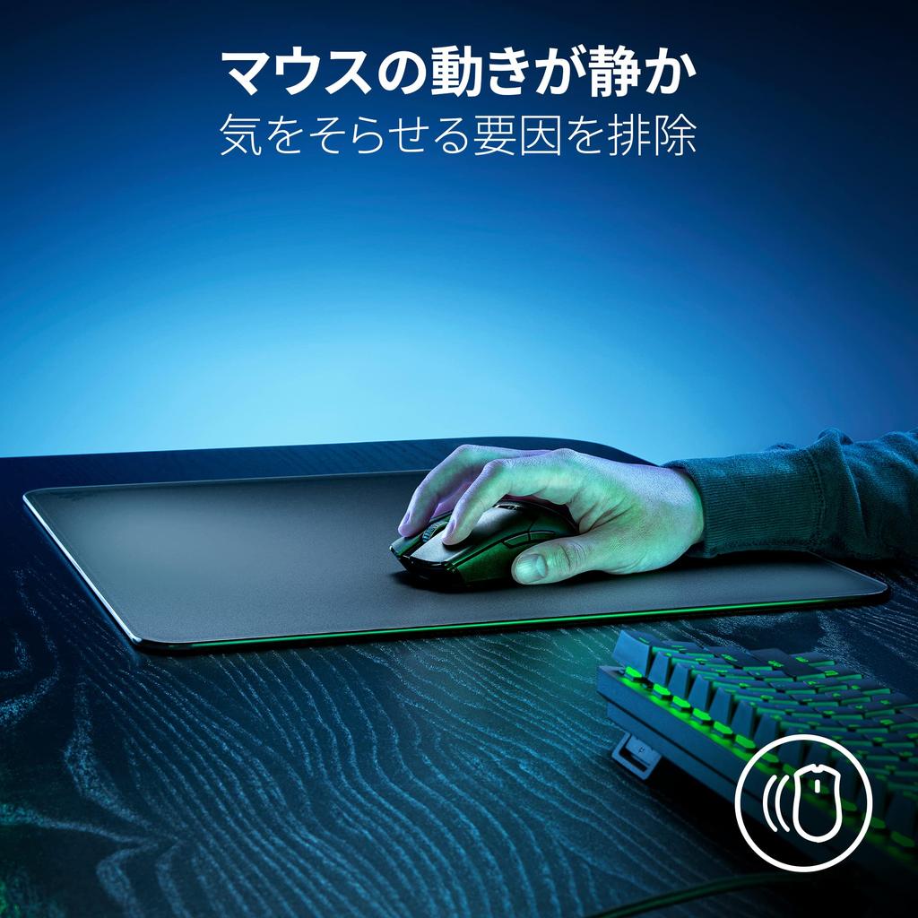 Коврик для игровой мыши Razer Atlas Glass для бесперебойной работы мыши. Поверхность из закаленного стекла премиум-класса. Оптимизирован для оптических датчиков с помощью фрезерования с ЧПУ.