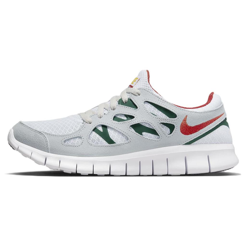New Nike Free Run 2 Grey Cinnabar Gorge Green 537732-102