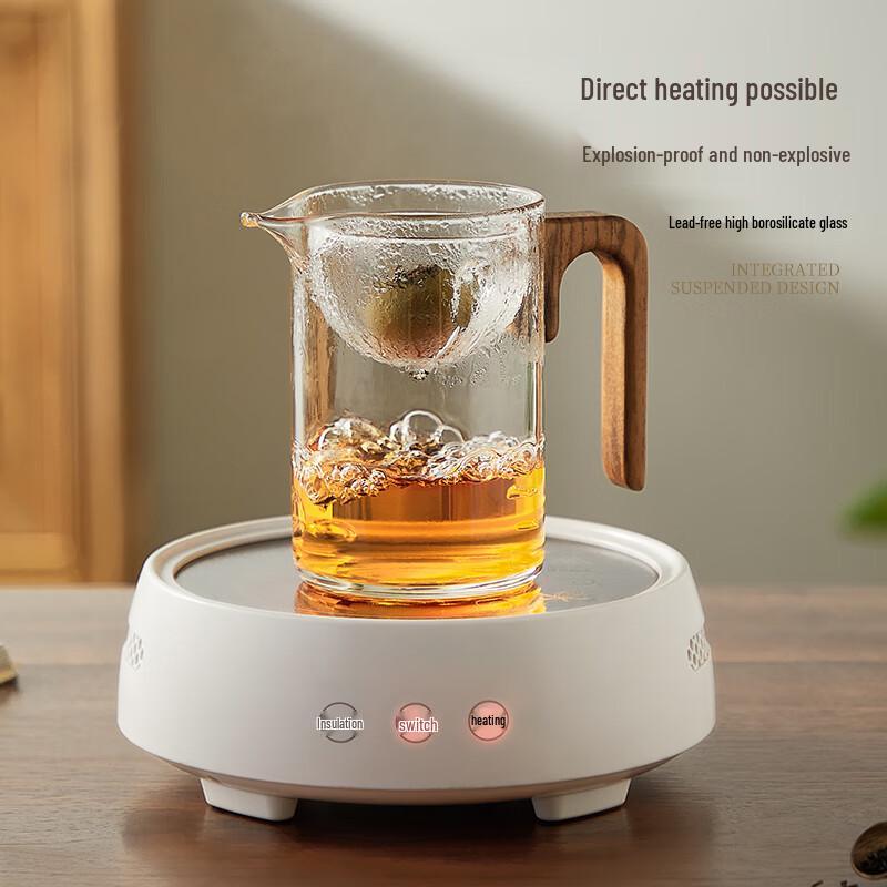 Чайник из боросиликатного стекла со встроенным ситечком