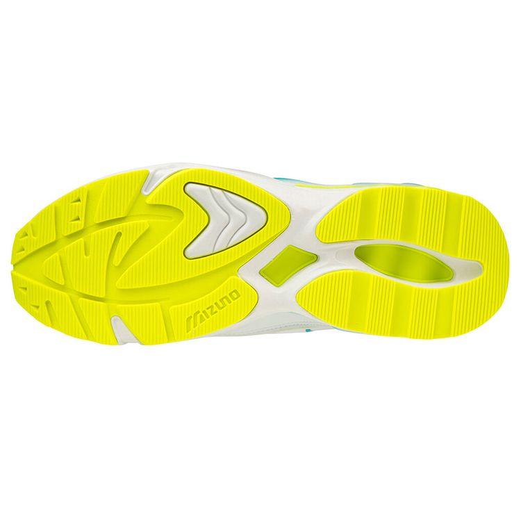 Mizuno Wave Rider 1 Shape of Time - Белые Желтые Мужские Кроссовки D1GA200347