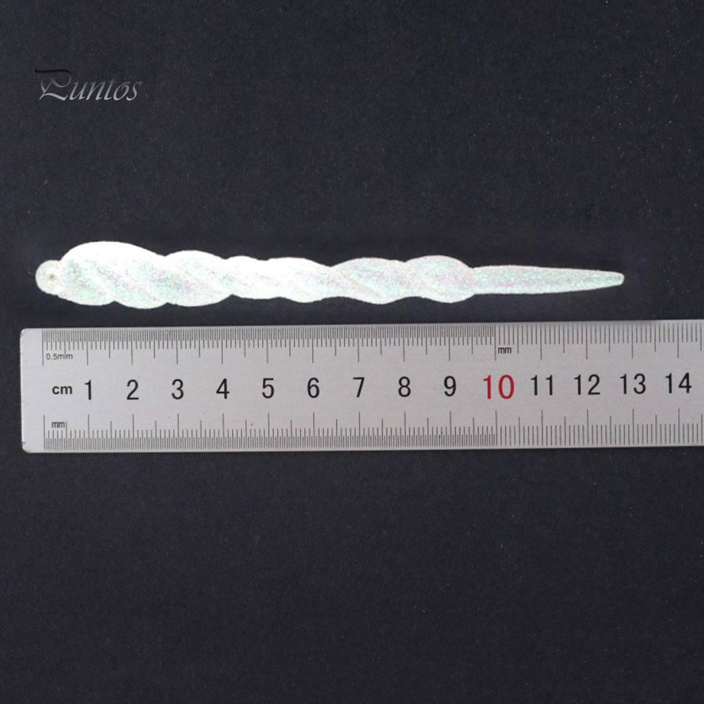 12 шт. имитация поддельной сосульки с веревкой, подвесное украшение для рождественской елки