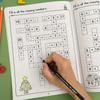 32-страничная обучающая книга по математике на сложение и вычитание: Рабочая тетрадь по математике «Заполни пропуски в пределах 20» для ежедневной практики