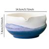 Traditional Japanese Matcha Bowl Tea Bowl with Pouring Spout Colorful Gradient Glaze for Office Table Tea Ceremony Party Gift