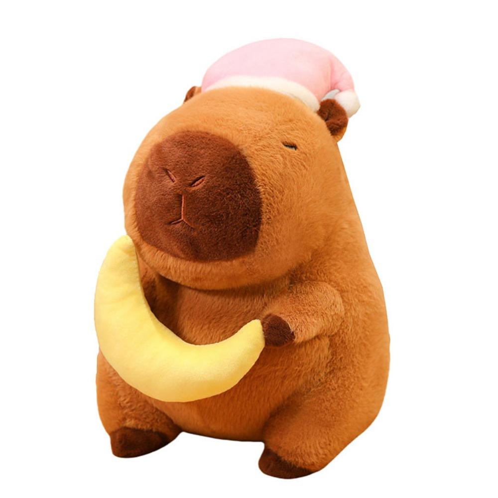 Moon Goodnight Capybara Doll Star Capybara Fluffty Doll Capybara Plush Toy Christmas