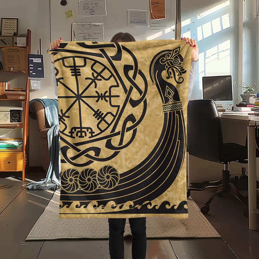 1 шт. Фланелевое одеяло с принтом «Ходячие мертвецы», Высокое качество, Для всех сезонов, Декор для дома, Тепло и уют, Идеально для рождественских подарков