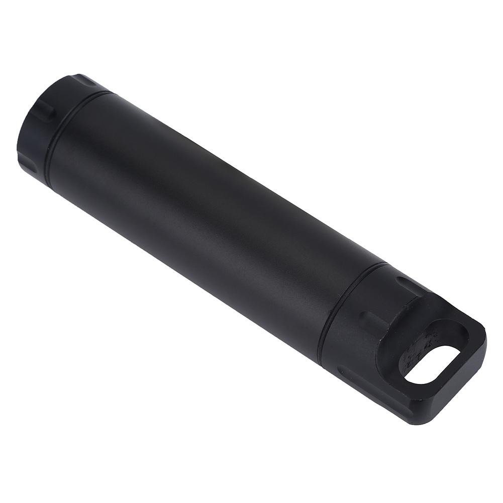 Водонепроницаемый алюминиевый органайзер для таблеток, контейнер, держатель для лекарств для улицы (черный)