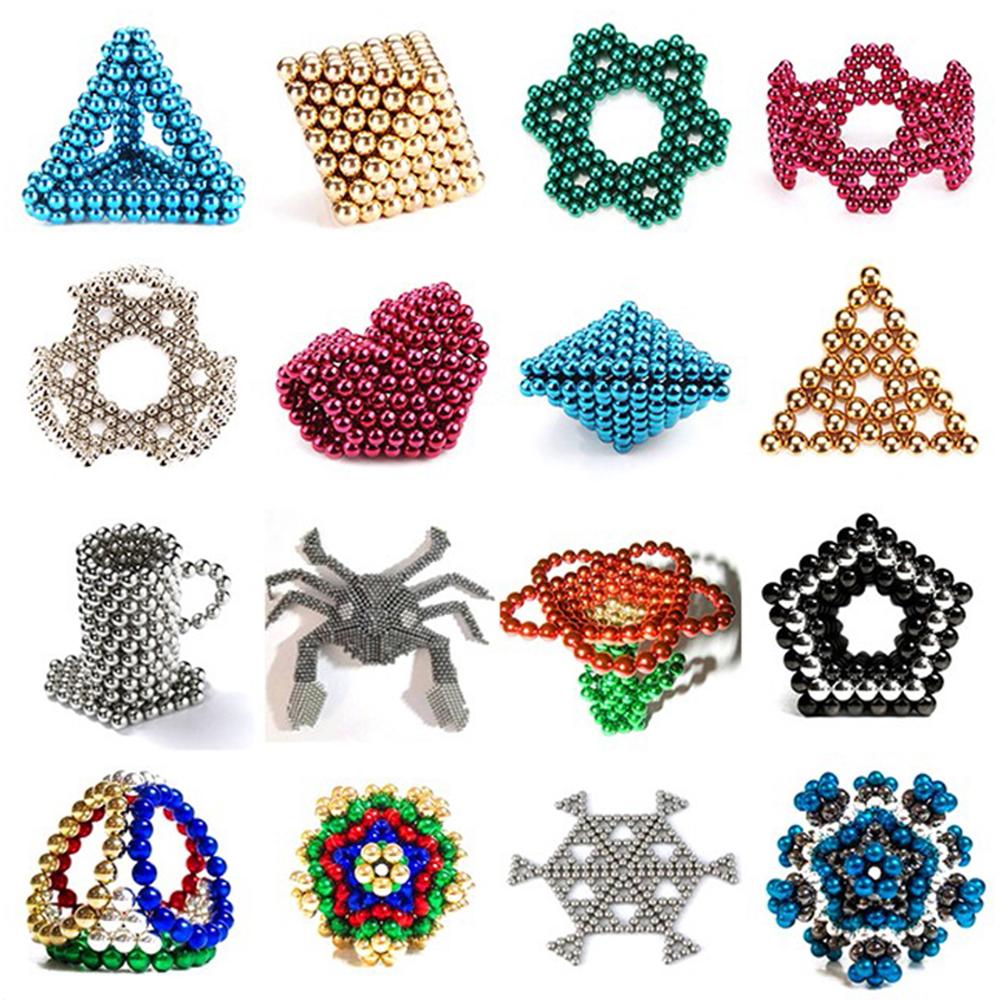 3MM 216PCS DIY Magnetic Balls Magic Magnet Cube Buckyballs Children Kids Playing Brain Storming Games Puzzle Building Tabletop Toys