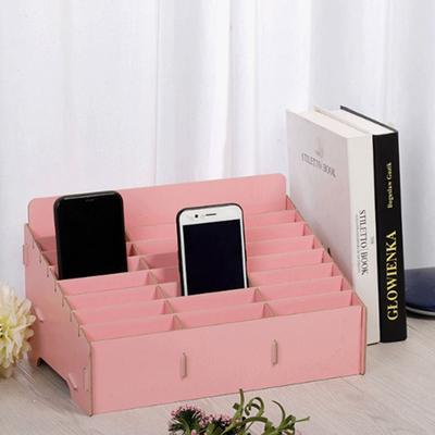 12/24/36 Ячеек Корзина для хранения мобильных телефонов Прочная Деревянная Подставка для ручек с несколькими ячейками Классная комната