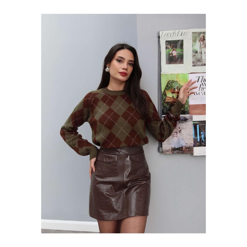 Square Pattern Sweater