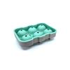 Силиконовая форма для льда большого размера из 6 предметов, зелено-серая