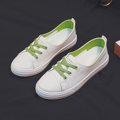 Весна и лето, новые мягкие кожаные туфли с мягкой подошвой и низким вырезом, дышащие белые туфли, женская обувь, универсальные нескользящие белые туфли на плоской подошве