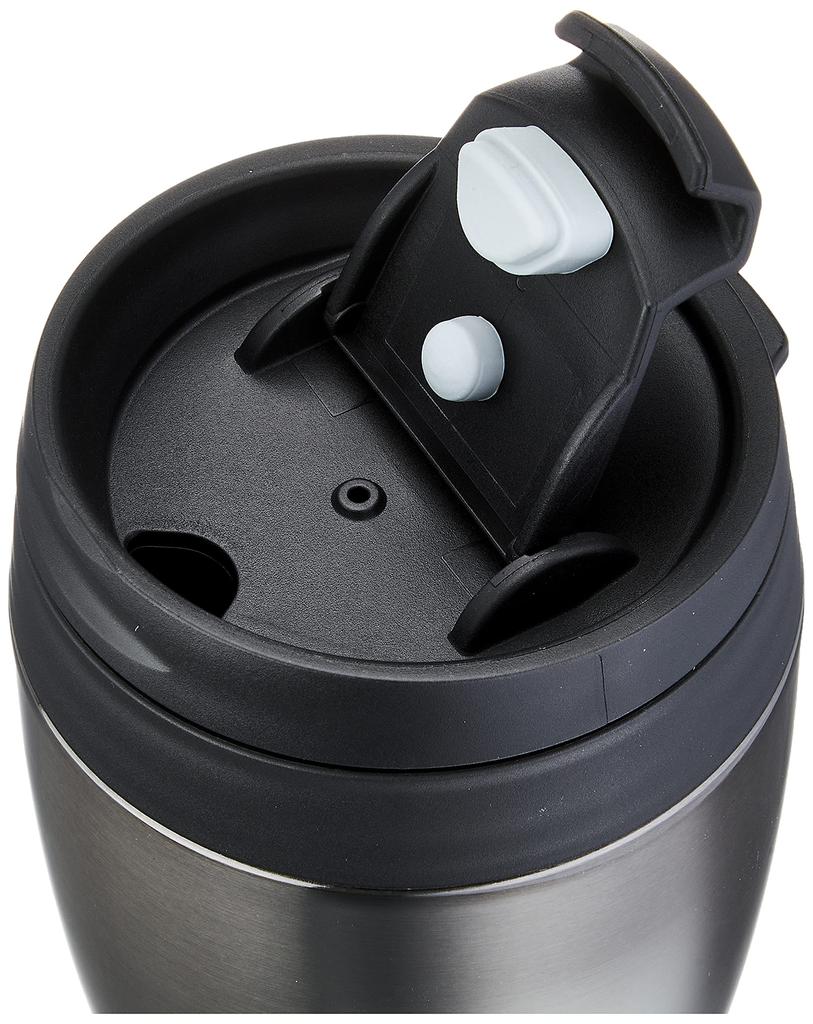 Doshisha Tumbler with Lid Convenience Store Mug Direct Type Vacuum Insulated Direct Drip 360ml Black CBCT400BK