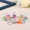 1Pc Creative Mini Luminous Milk Bubble Tea Cup Keychain For Women Men Cute Bag Pendant Car Key Ring Jewelry Gifts