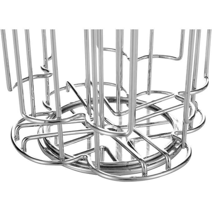 Porte-Capsules De Café - EXZACT - Compatible Tassimo - Support Rotatif - Métal Chromé