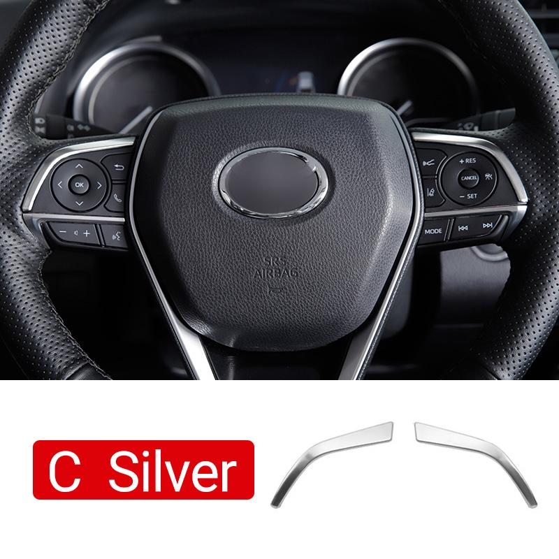 Для Toyota Camry XV70 2018-2021 2022 2023 Нержавеющая сталь рулевое колесо автомобиля кнопки панель отделка чехол крышка наклейки аксессуары