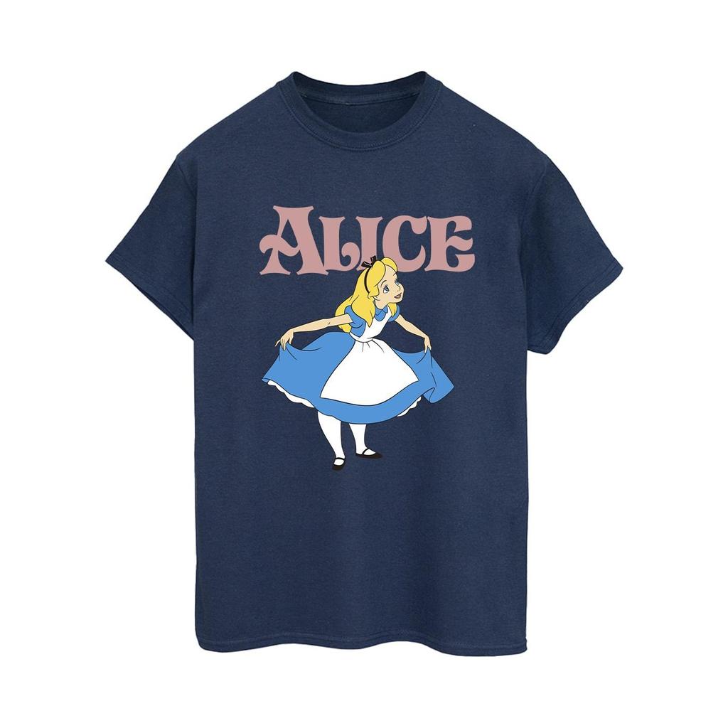 Disney Womens/Ladies Alice In Wonderland Take A Bow Cotton Boyfriend T-Shirt