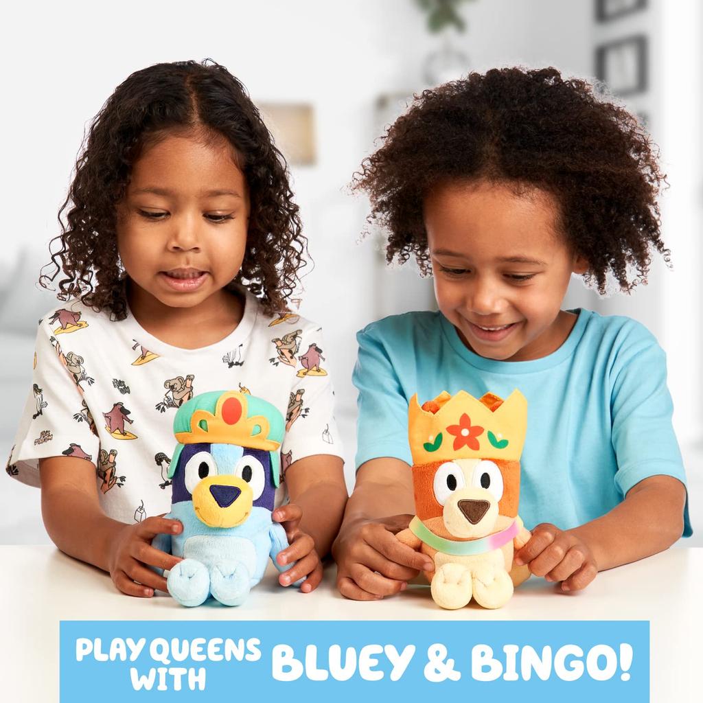 Bluey Friends Royal Bluey & Bingo Plush Bundle Pack