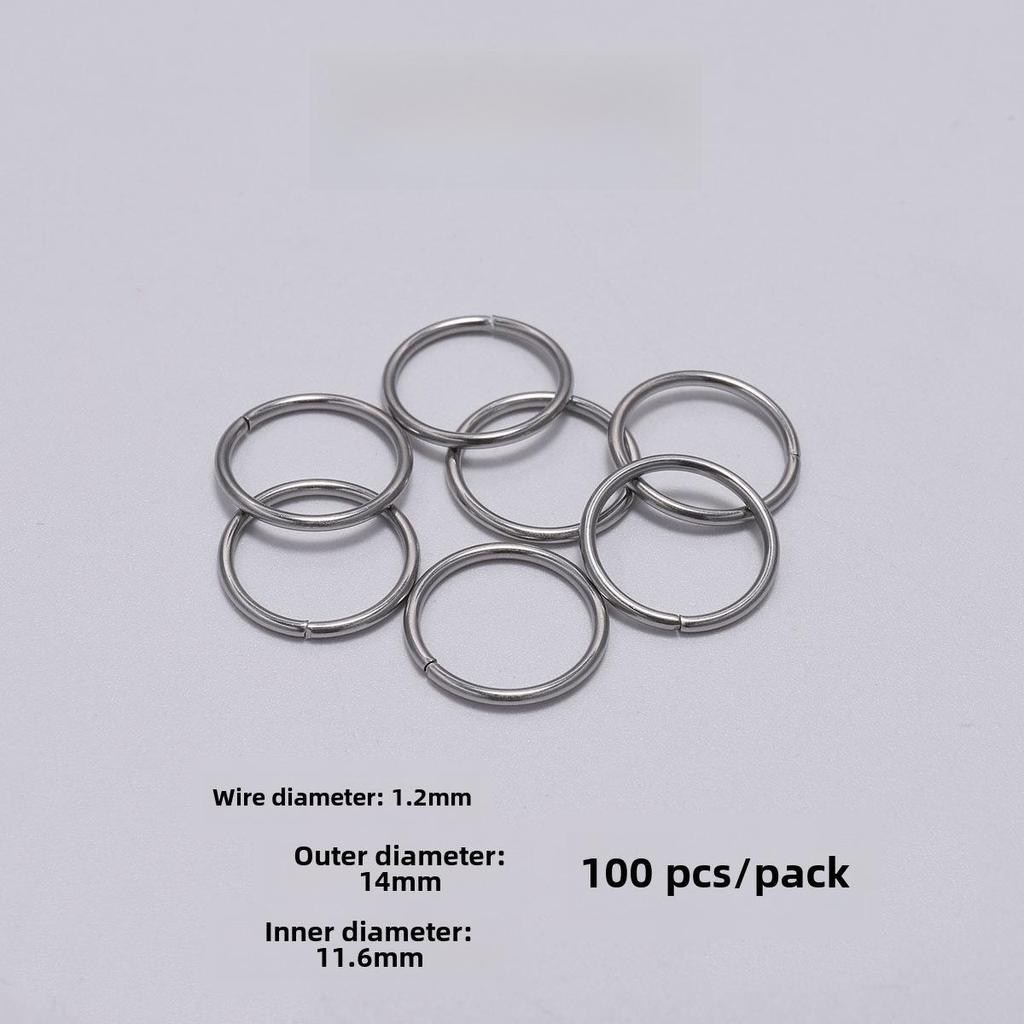 Плоское одинарное соединительное кольцо из нержавеющей стали для ювелирных аксессуаров своими руками