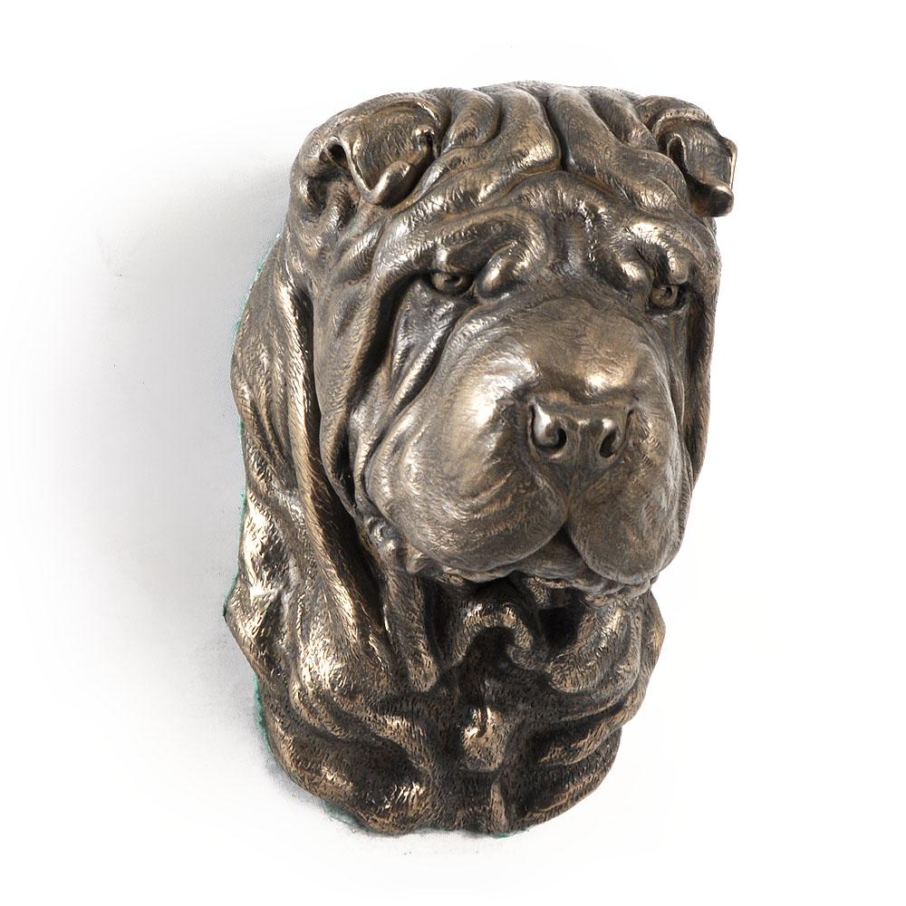 Shar Pei - Dog Statue, Hanging Bust, Unique Decoration for Dog Lover by Art-Dog Brand