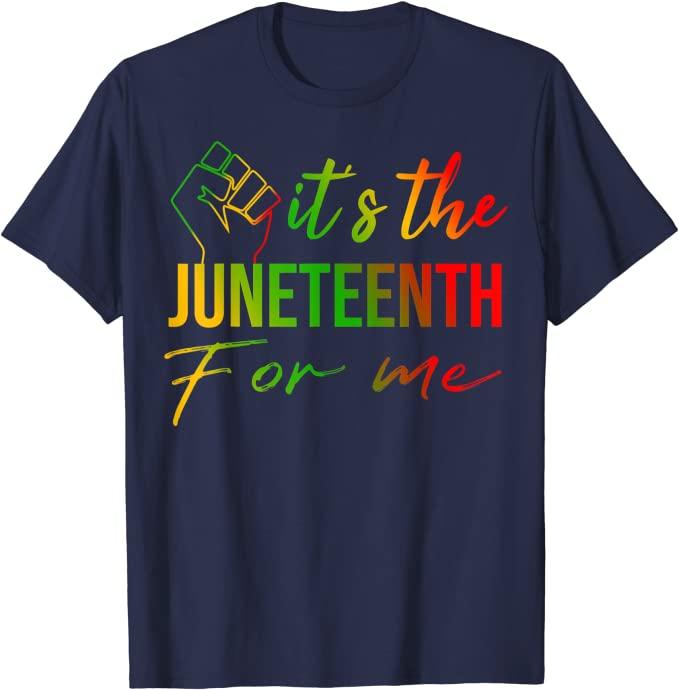 Its The Juneteenth for Me Freeish Since 1865 Independence Day TShirt Black Pride with Pan African Flag Graphic Tee Tops Gift