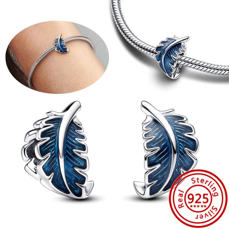 925 Стерлинговая медь Мультяшная птица Попугай Сова Ласточка Перья Милая подвеска Бусины для DIY Подходят для оригинального браслета-шарма Pantaro Циркон