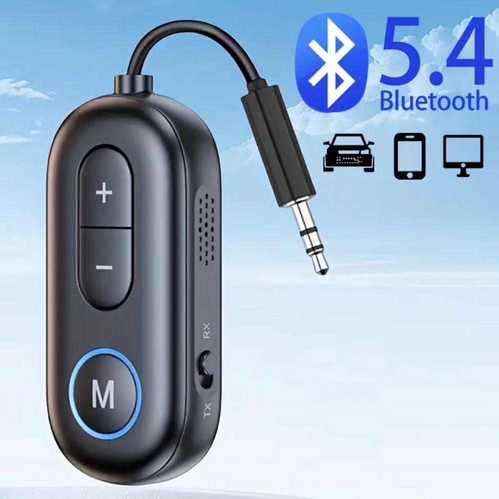2-в-1 Bluetooth 5.4 Приемник-передатчик Мини Беспроводной Bluetooth Беспроводной адаптер I-WAVE 3,5 мм AUX Аудио Передатчик-приемник