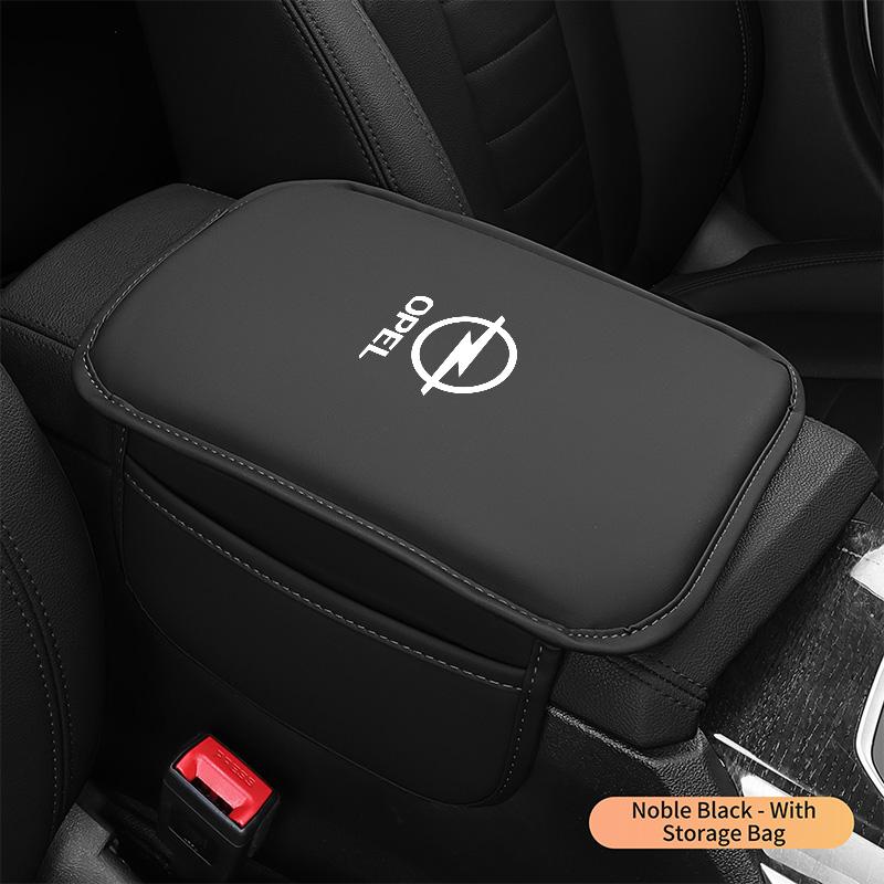 Leather Car Armrest Box Mats Auto Center Console Cover For Opel Corsa D Astra G H J K F Mokka C Zafira B Antara Corsa Accessorie FB3